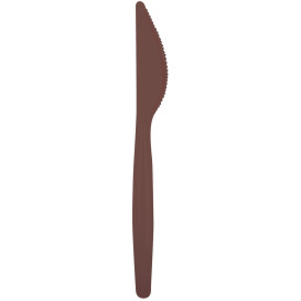 Plastic Knife PS "Easy" Brown 18,5cm (20 Units) 