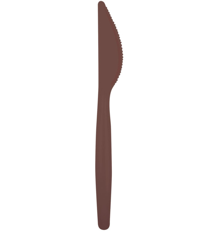Plastic Knife PS "Easy" Brown 18,5cm (20 Units) Plastic Knife PS "Easy" Brown 18,5cm (20 Units)
