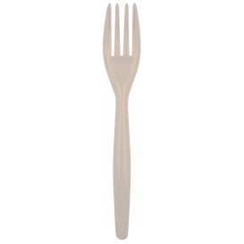 Plastic Fork PS "Easy" Beige 18cm (500 Units)
