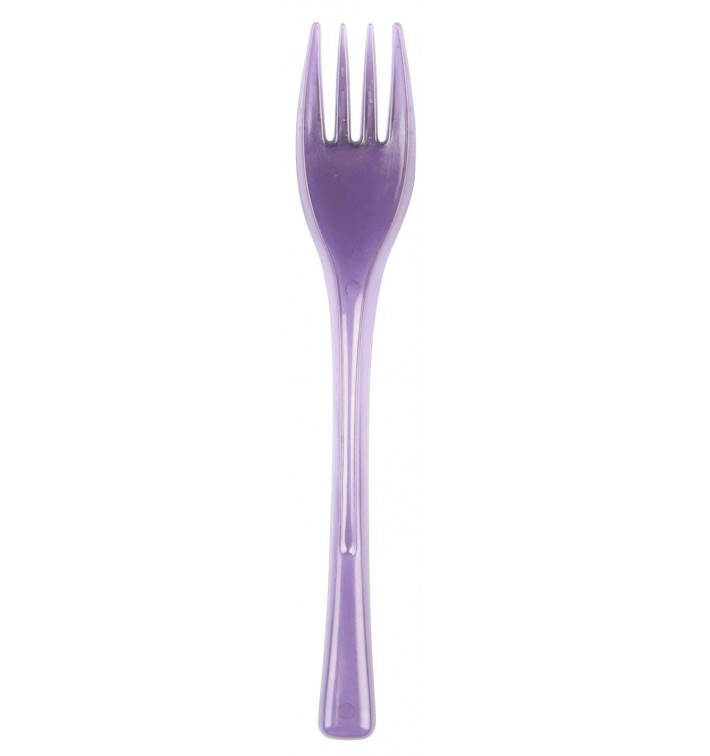 Plastic Fork PS "Fly" Lilac Clear 14cm (3000 Units)