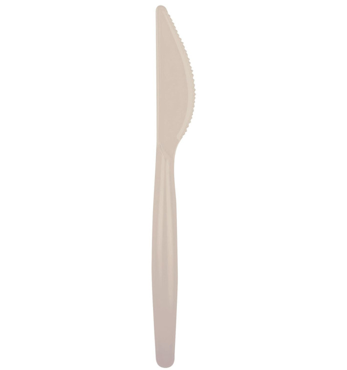 Plastic Knife PS "Easy" Beige 18,5cm (20 Units) Plastic Knife PS "Easy" Beige 18,5cm (20 Units)