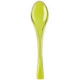 Plastic Spoon PS "Fly" Yellow Clear14,5cm (50 Units) 