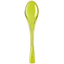 Plastic Spoon PS "Fly" Yellow Clear14,5cm (50 Units) 