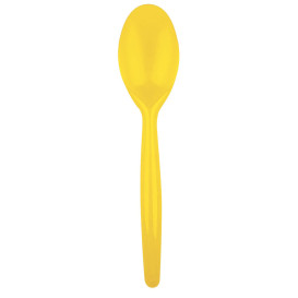 Plastic Spoon PS "Easy" Yellow 18,5 cm (20 Units) 