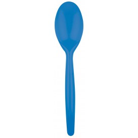 Plastic Spoon PS "Easy" Blue Clear 18,5 cm (500 Units)