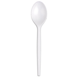 Plastic Spoon Next White 16,5 cm (100 Units) 