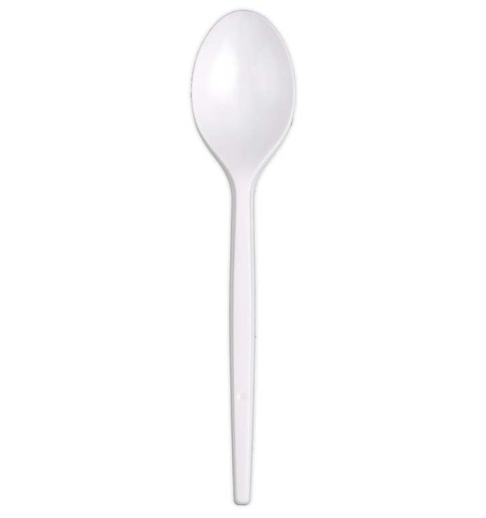 Plastic Spoon Next White 16,5 cm (100 Units) Plastic Spoon Next White 16,5 cm (100 Units)