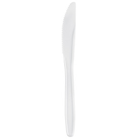 Plastic Knife Easy PP White 17,5cm (100 Units) 