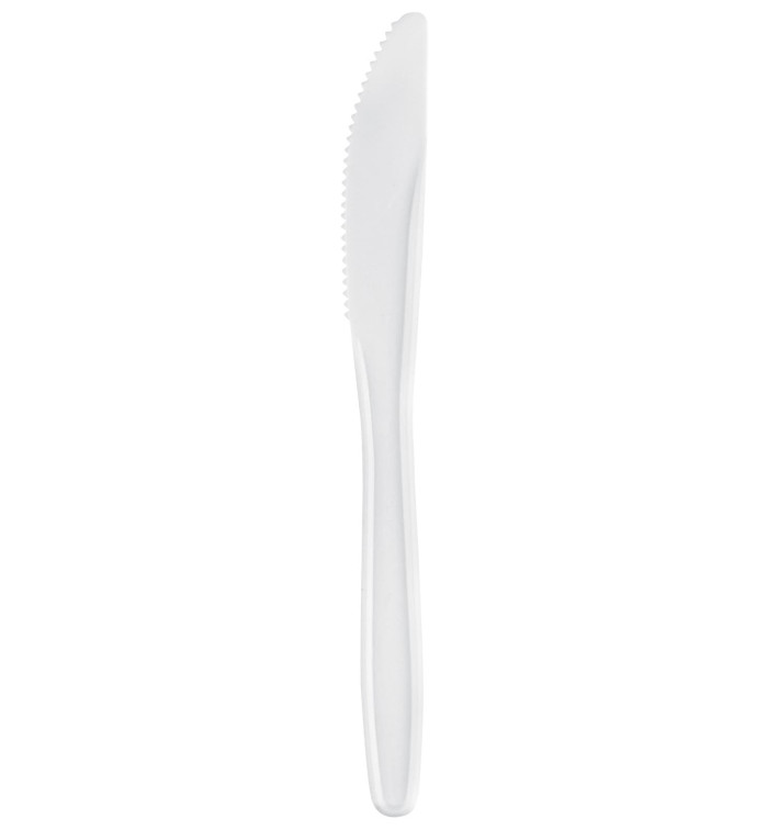 Plastic Knife Easy PP White 17,5cm (100 Units) Plastic Knife Easy PP White 17,5cm (100 Units)