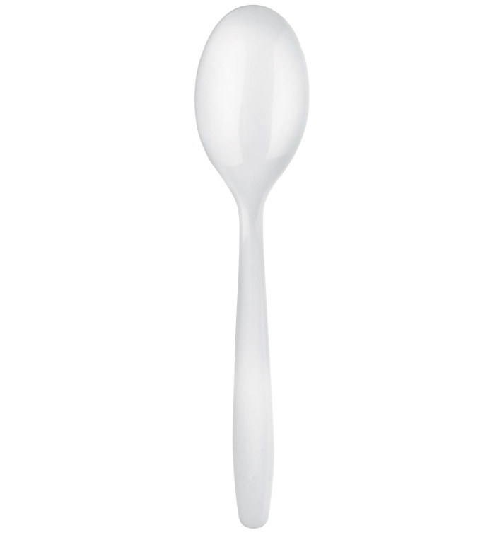 Plastic Spoon Easy PP White 17,5cm (100 Units) Plastic Spoon Easy PP White 17,5cm (100 Units)