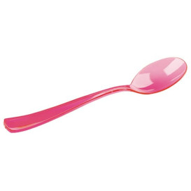 Plastic Spoon Premium Raspberry 16 cm (10 Units) 