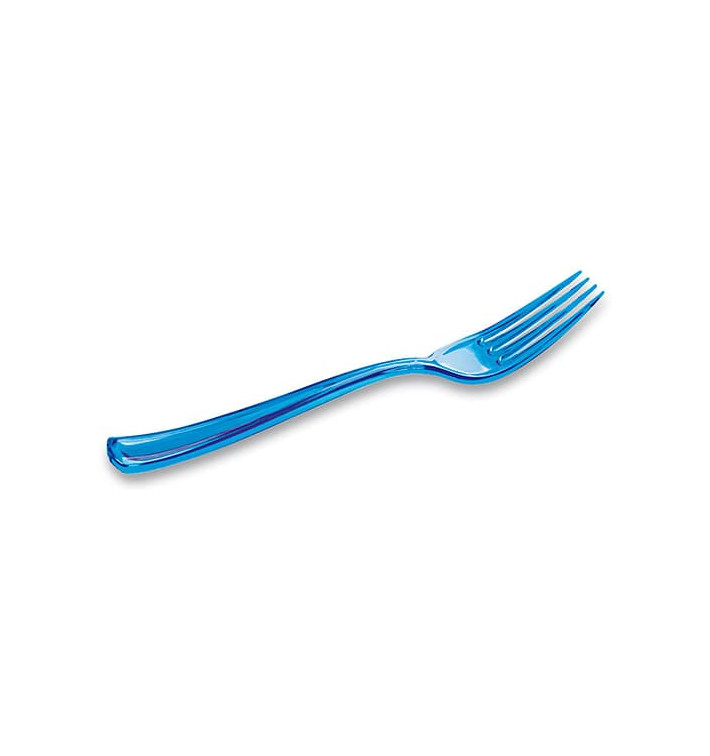 Plastic Fork Premium Turquoise 19cm (10 Units) Plastic Fork Premium Turquoise 19cm (10 Units)