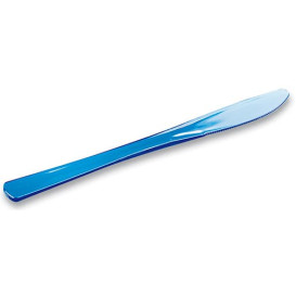 Plastic Knife Premium Turquoise 20cm (10 Units) 