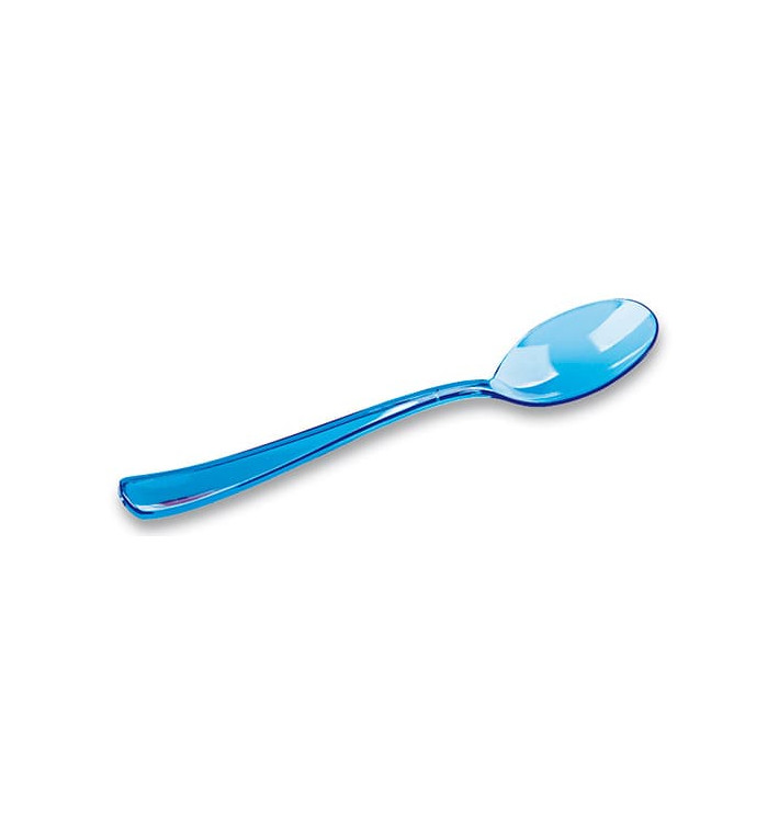 Plastic Spoon Premium Turquoise 16cm (10 Units) Plastic Spoon Premium Turquoise 16cm (10 Units)