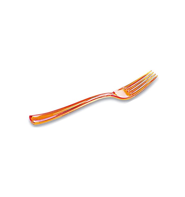 Plastic Fork Premium Orange 19cm (10 Units) Plastic Fork Premium Orange 19cm (10 Units)
