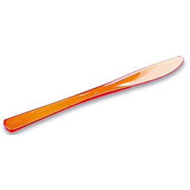 Plastic Knife Premium Orange 20cm (250 Units)