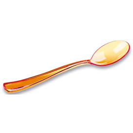 Plastic Spoon Premium Orange 16cm (10 Units) 