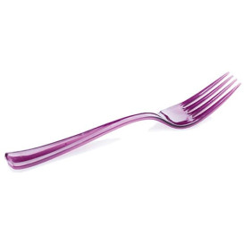 Plastic Fork Premium Eggplant 19cm (180 Units)