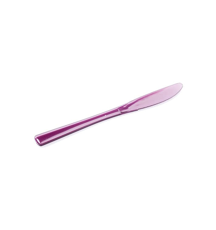 Plastic Knife Premium Eggplant 20cm (10 Units) Plastic Knife Premium Eggplant 20cm (10 Units)