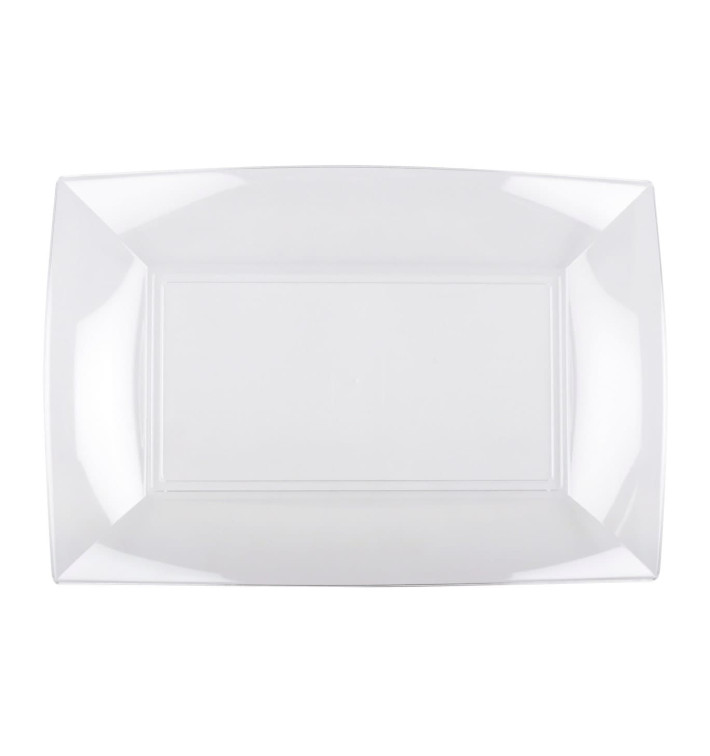 Plastic Tray Clear "Nice" 28x19 cm (12 Units) Plastic Tray Clear "Nice" 28x19 cm (12 Units)