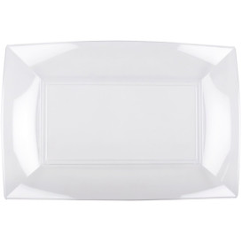 Plastic Tray Clear "Nice" 34,5x23 cm (6 Units) 