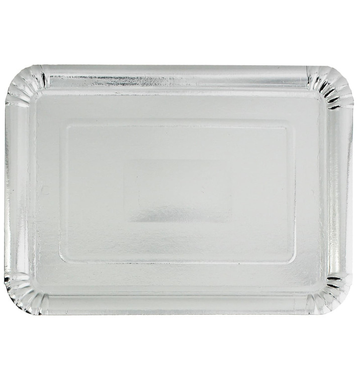 Paper Tray Rectangular shape Silver 18x24cm (100 Units) Paper Tray Rectangular shape Silver 18x24cm (100 Units)