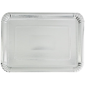 Paper Tray Rectangular shape Silver 18x24cm (800 Units)