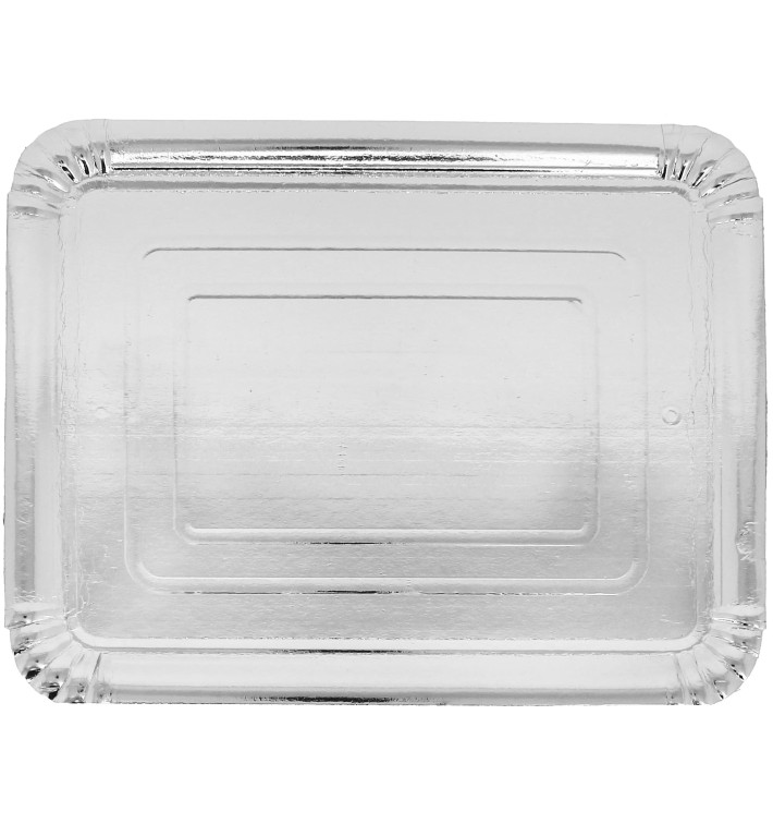 Paper Tray Rectangular shape Silver 25x34cm (400 Units) Paper Tray Rectangular shape Silver 25x34cm (400 Units)