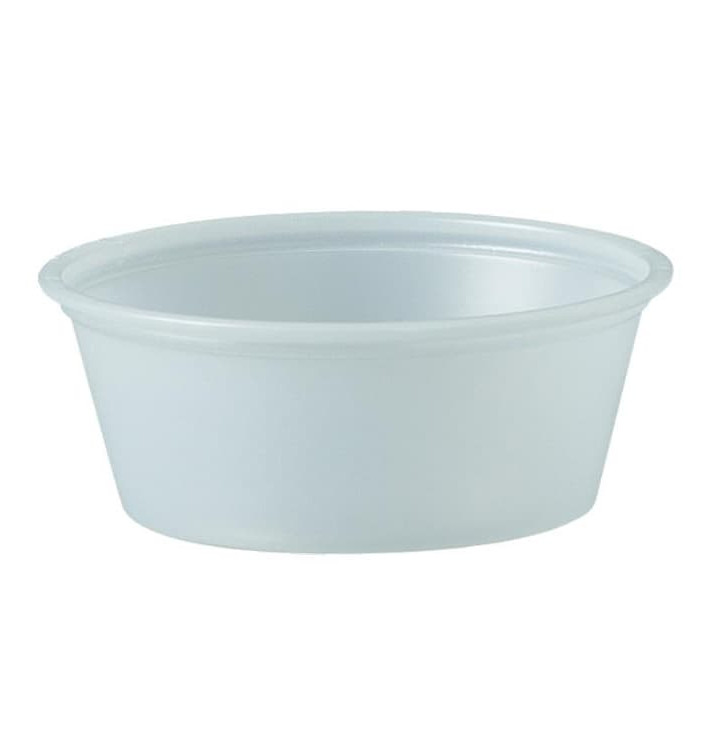 Plastic Souffle Cup PS Clear 44ml Ø6,6cm (250 Units) Plastic Souffle Cup PS Clear 44ml Ø6,6cm (250 Units)
