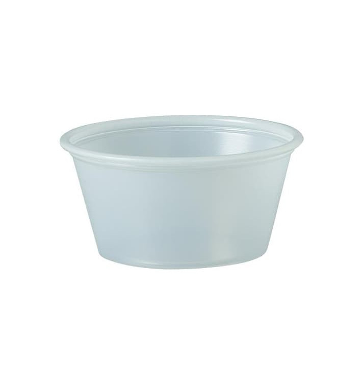 Plastic Souffle Cup PS Clear 60ml Ø6,6cm (250 Units) Plastic Souffle Cup PS Clear 60ml Ø6,6cm (250 Units)