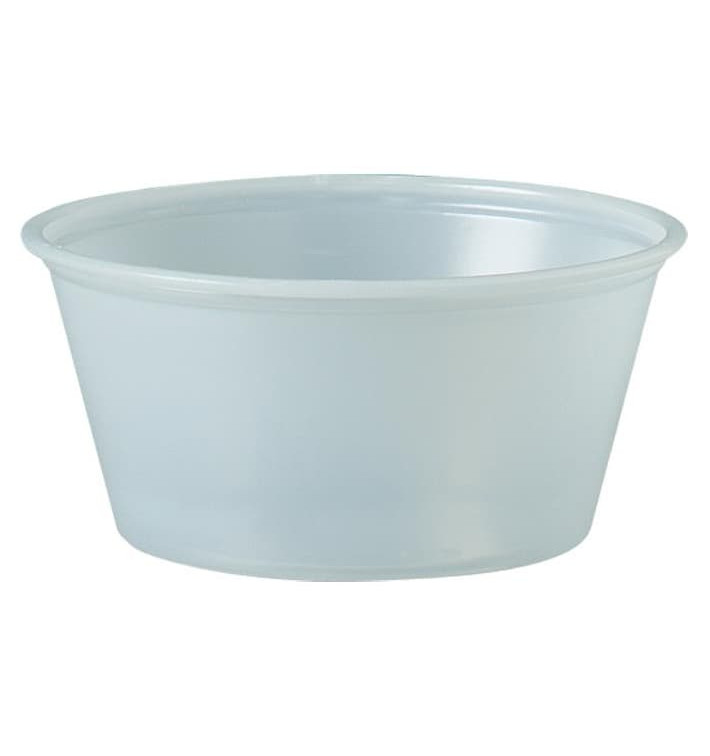 Plastic Souffle Cup PS Clear 100ml Ø7,3cm (250 Units) Plastic Souffle Cup PS Clear 100ml Ø7,3cm (250 Units)