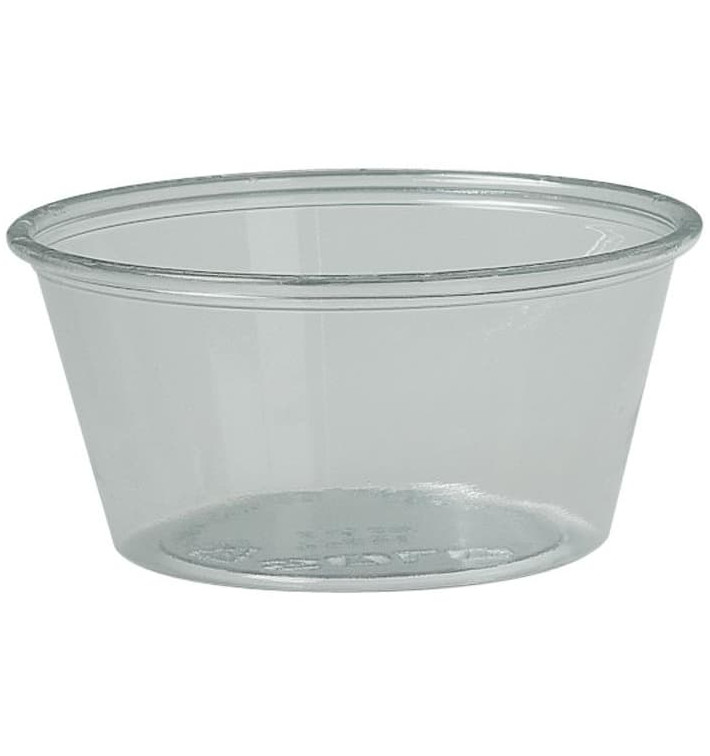 Plastic Souffle Cup PS Clear 100ml Ø7,3cm (250 Units) Plastic Souffle Cup PS Clear 100ml Ø7,3cm (250 Units)