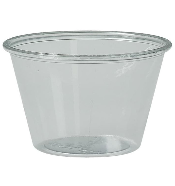 Plastic Souffle Cup PS Clear 120ml Ø7,3cm (250 Units) Plastic Souffle Cup PS Clear 120ml Ø7,3cm (250 Units)