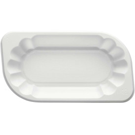 Plastic Tray White 17,5x9,5x3cm 250ml (1500 Units)