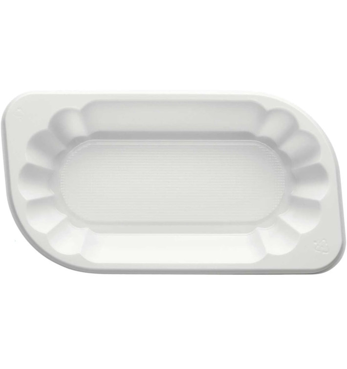 Plastic Tray White 17,5x9,5x3cm 250ml (1500 Units)