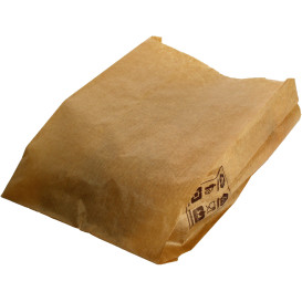 Paper Food Bag Kraft 12+6x20cm (250 Units) 