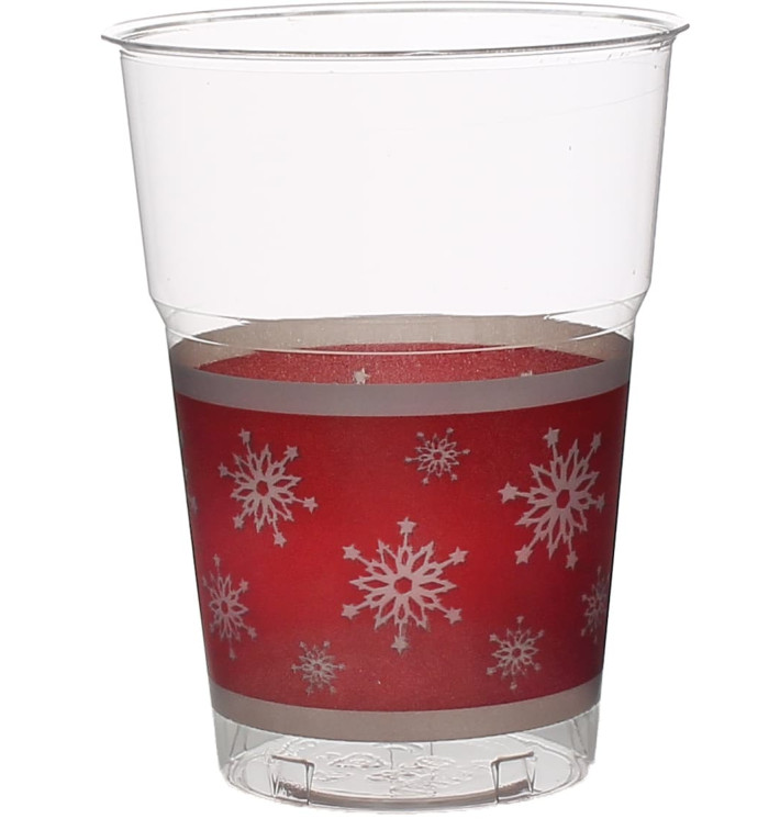 Plastic Cup PS Crystal "Diamant" "Snowflake" 200ml (10 Units) Plastic Cup PS Crystal "Diamant" "Snowflake" 200ml (10 Units)
