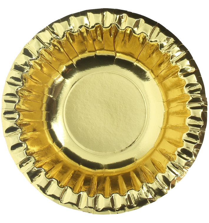 Paper Bowl "Party" Gold Ø16cm (90 Units) Paper Bowl "Party" Gold Ø16cm (90 Units)