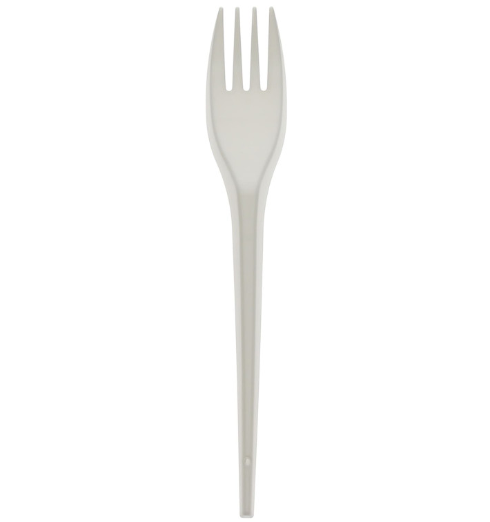 Cornstarch Fork PLA Biodegradable White 17,5cm (15 Units) Cornstarch Fork PLA Biodegradable White 17,5cm (15 Units)