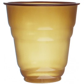 Plastic Cup PS Vending "Design" Brown 166ml Ø7,0cm (3000 Units)