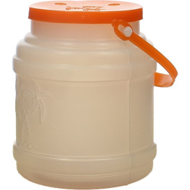 Plastic Milk Container with Handle and Lid 500 ml (100 Units)