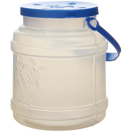 Plastic Milk Container with Handle and Lid 500 ml (10 Units) 