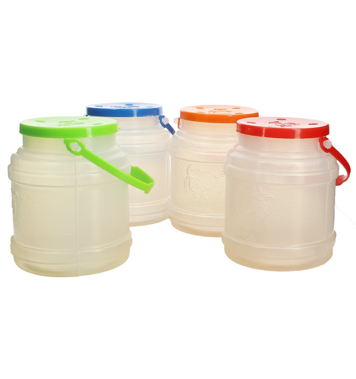 Plastic Milk Container with Handle and Lid 500 ml (10 Units) Plastic Milk Container with Handle and Lid 500 ml (10 Units)