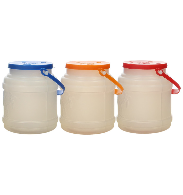 Plastic Milk Container with Handle and Lid 500 ml (100 Units) Plastic Milk Container with Handle and Lid 500 ml (100 Units)