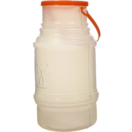 Plastic Milk Container with Handle and Lid 1000 ml (50 Units)