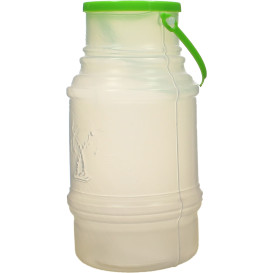 Plastic Milk Container with Handle and Lid 1000 ml (50 Units)