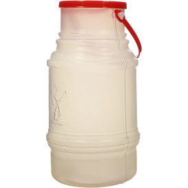 Plastic Milk Container with Handle and Lid 1000 ml (50 Units)