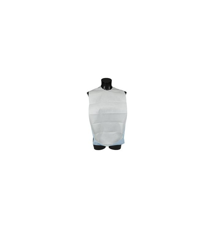 Disposable Adult Bib with Pocket White Economy 36x65cm (500 Units) Disposable Adult Bib with Pocket White Economy 36x65cm (500 Units)