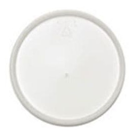 Plastic Lid PS Flat for Foam Container Ø12,7cm (100 Units) 