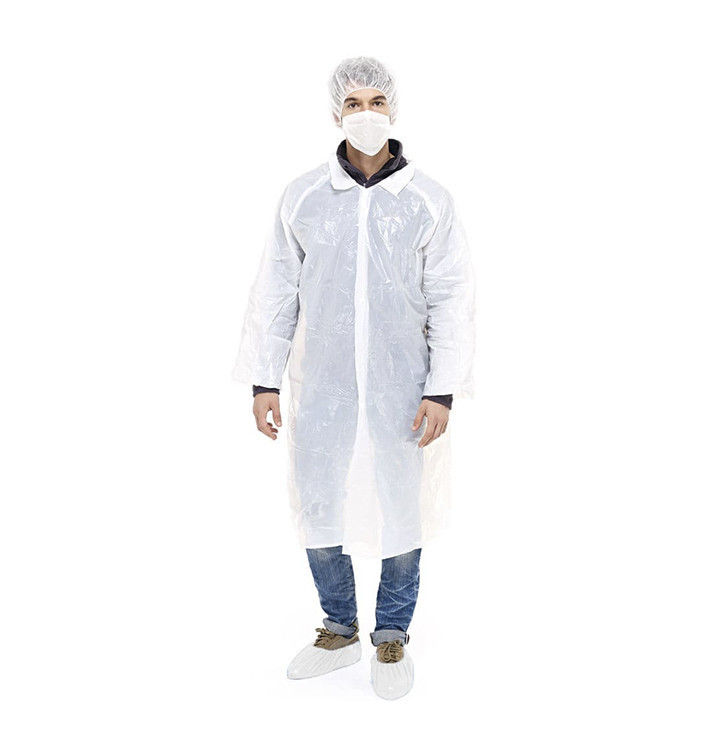 Disposable Protection Kit TNT PE 3 pieces + Mask White (100 Kits) Disposable Protection Kit TNT PE 3 pieces + Mask White (100 Kits)